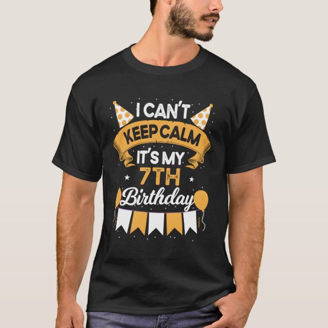 T-shirt 7 Je Ne Peux Pas Rester Calme C'Est Mon 7E (Devant)