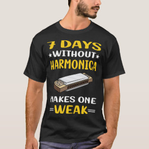 T-shirt 7 Jours Sans Orgue À Bouche Harmonica