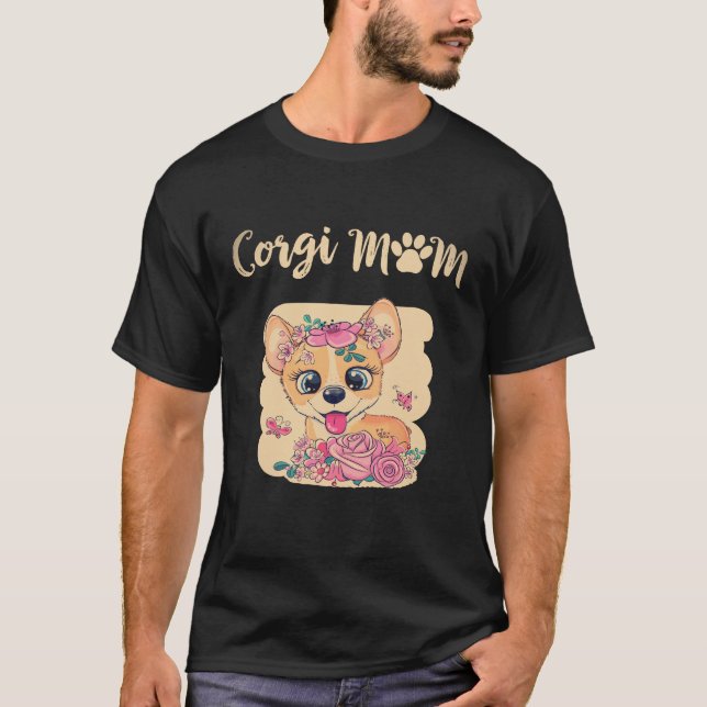 T-shirt 7 Maman Corgi Corgi (Devant)