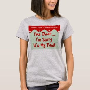 T-shirt 7 mots pour un mariage long et heureux mari heureu
