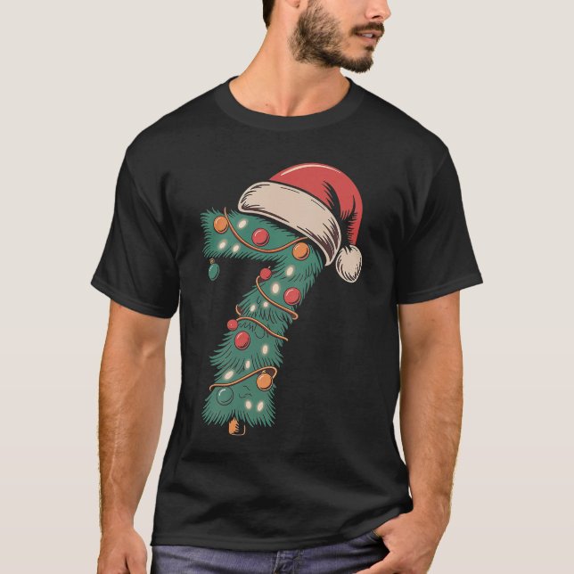 T-shirt 7 Number 67 Christmas Si Seven Meme gift (Devant)