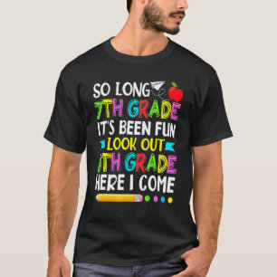 T-shirt 7e année c'est amusant Attention professeur de hui