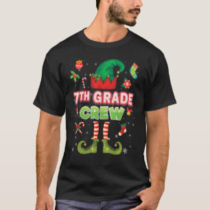 T-shirt 7e année Elf Crew Noël Père Noël Helper Septième