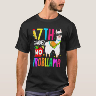 T-shirt 7e année No Prob Llama Premier jour de l'école