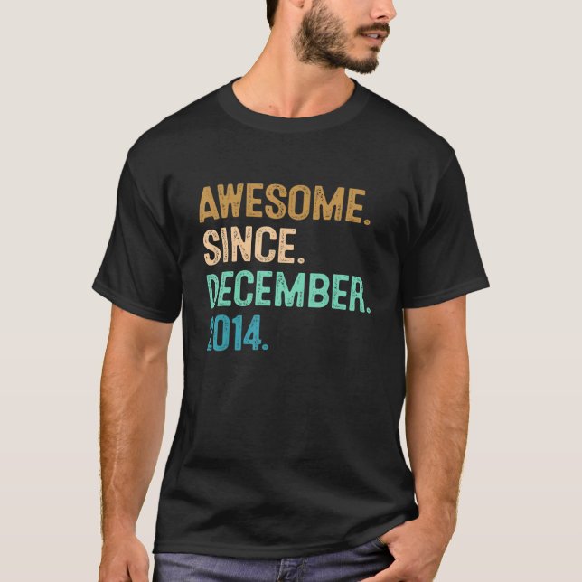 T-shirt 7e anniversaire 7 ans stupéfiant depuis le 20 déce (Devant)