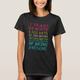 T-shirt 7e anniversaire 7e anniversaire Citations d'annive