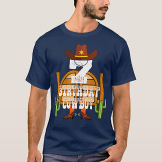T-shirt 7e anniversaire Cowboy Enfant 7 ans Ancien Rodéo L