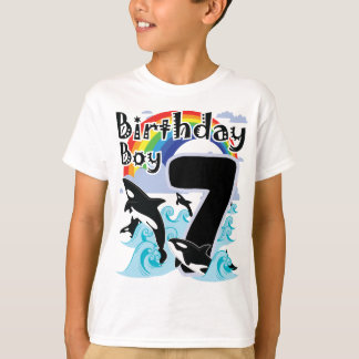 T-shirt 7e anniversaire Garçon en Orca Amateur de baleines