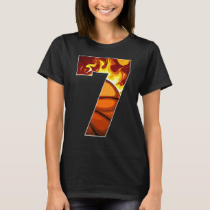 T-shirt 7e Anniversaire tenue garçon basket-ball 7 ans Ol