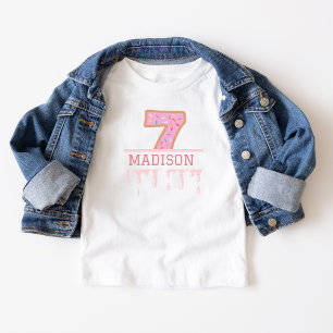 T-shirt 7e fête d'anniversaire Donut Thème de tenue Age En