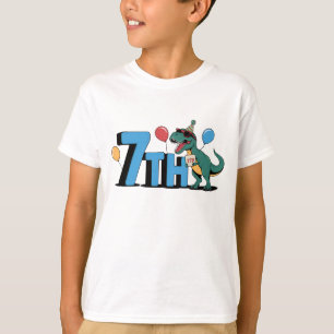 T-shirt 7ème anniversaire avec Dino