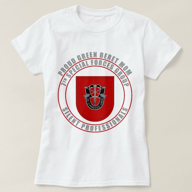 T-shirt 7ème Maman de groupe de forces spéciales (Design devant)