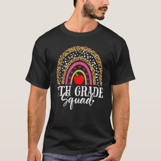 T-shirt 7th Grade Squad Teacher Student 100th Day Of Schoo