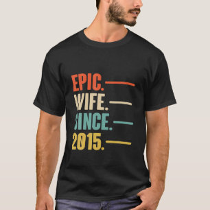 T-shirt 7Th Wedding Aniversary Gift For Her Epic Wife Sinc