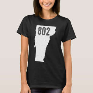 T-shirt 802 Vermont Indicatif régional Pride