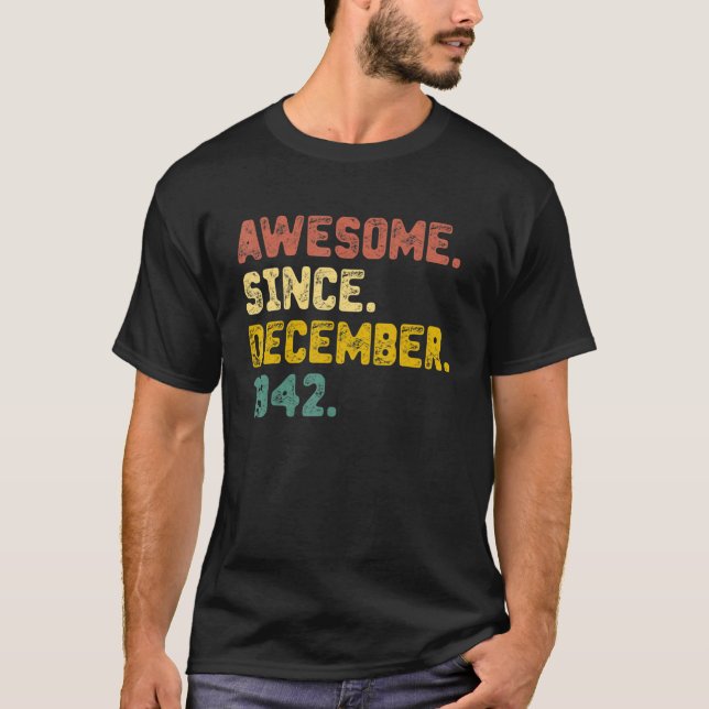 T-shirt 80 Ans Awesome Depuis Décembre 1942 80th Bir (Devant)