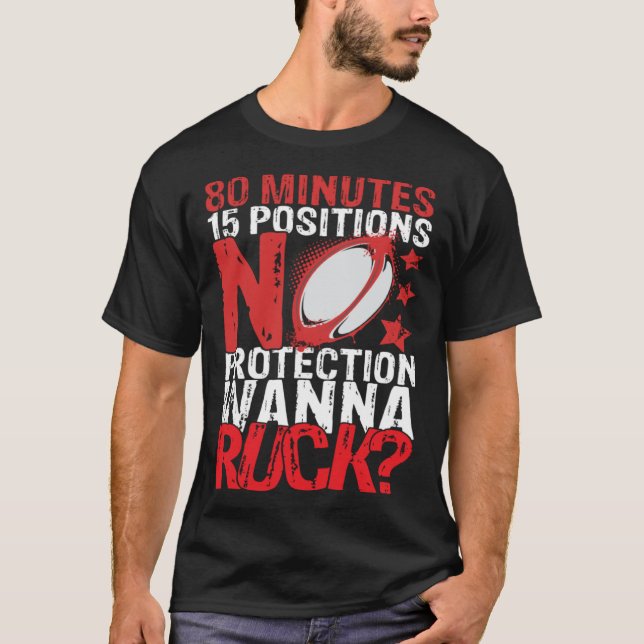T-shirt 80 minutes 15 position pas de protection dimanche  (Devant)
