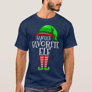 T-shirt 80 Santas Favorite Elf Group Famille de jumelage C