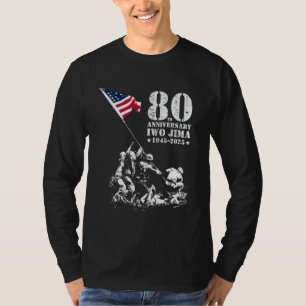 T-shirt 80e anniversaire Iwo Jima 1945-2025 Victoire 2ÈME 
