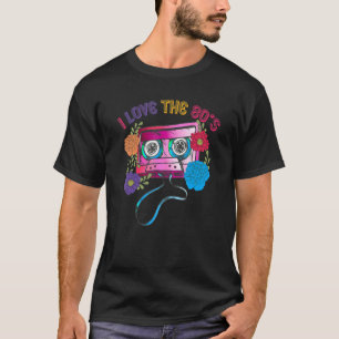 T-shirt 80s 90s Bande de cassette Vintage I Love The Eight