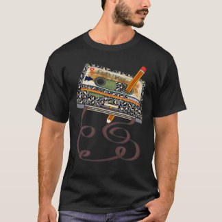 T-shirt 80s 90s Cassetteape Pencilhrowback Retro Vinta gif