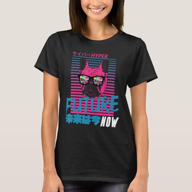 T-shirt 80s 90s Esthétique Vaporwave Futurisme Otaku Synth (Devant)