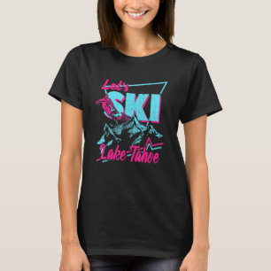 T-shirt 80s 90s vintages Vêtements de ski Retro Lake Tahoe