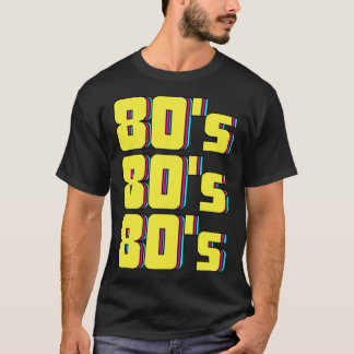 T-shirt 80s Costume Theme Party 80s Retro