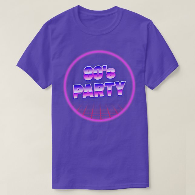 T-shirt 80s Faisons la fête (Design devant)