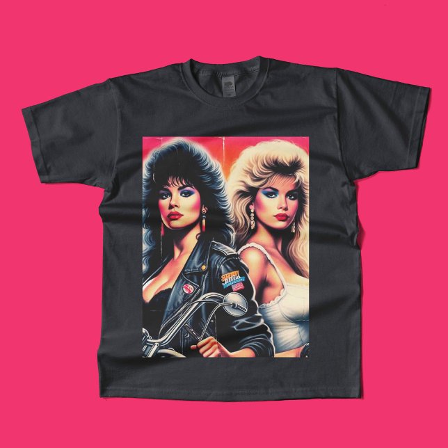 T-shirt 80s Filles de motards (Créateur téléchargé)