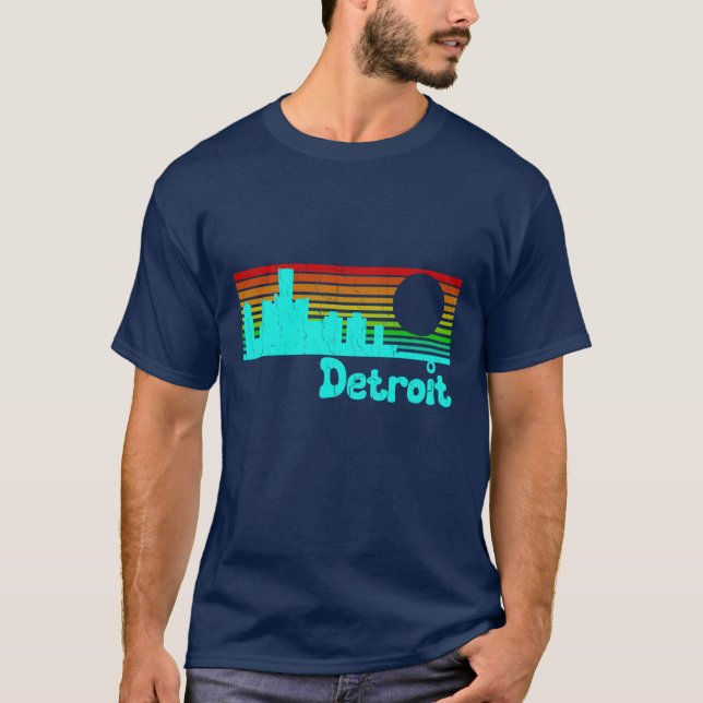 T-shirt 80s Retro Distressed Design (Devant)
