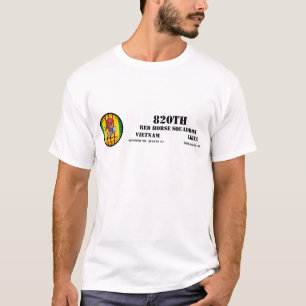 T-shirt 820th Escadron rouge de cheval
