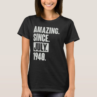 T-shirt 82 Ans 82e Anniversaire Extraordinaire depuis juil