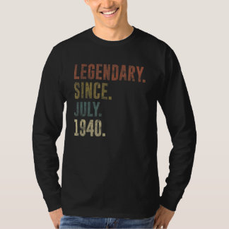 T-shirt 82e anniversaire Légende Vintage depuis juillet 19
