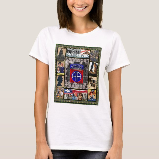 T-shirt 82e Division Aéroportée Elle A Servi Pour Que Nous (Devant)