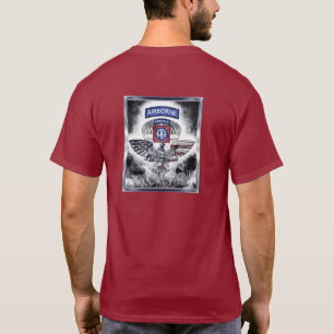 T-shirt 82e division aéroportée Explosive Framed Maroon
