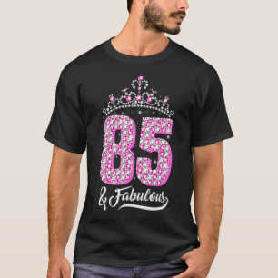 T-shirt 85 ans 85 et fabuleux 85e anniversaire Crown Dia