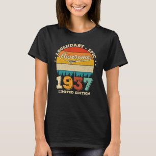 T-shirt 85 ans Awesome depuis 1937 85e anniversaire Cadeau