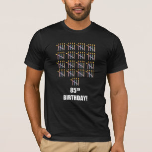 T-shirt 85e anniversaire avec bougies