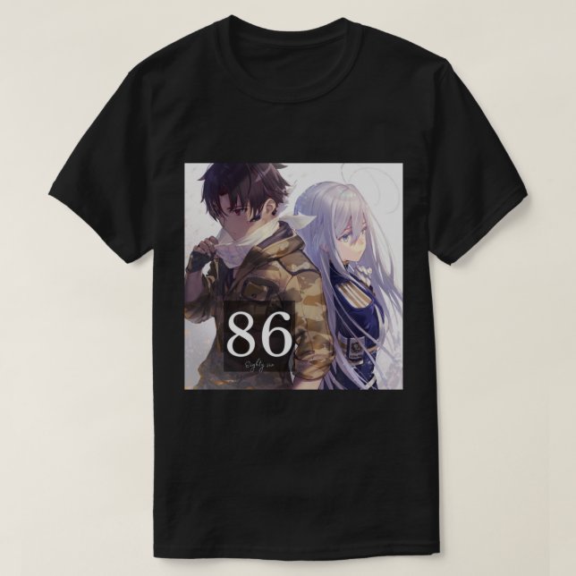 T-shirt 86 quatre-vingt six anime (Design devant)