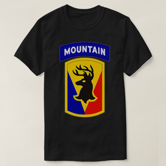 T-shirt 86e brigade d'infanterie Équipe de combat (Montagn (Design devant)