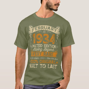 T-shirt 87e anniversaire Cadeau 87 ans rétro Vintage