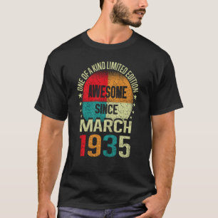 T-shirt 88 Année stupéfiante depuis mars 1935 88ème Birt V