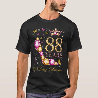 T-shirt 88 Ans D'Être Impressionnant 88 Ans 88e Anniversai