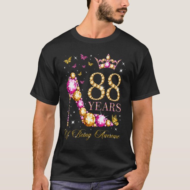 T-shirt 88 Ans D'Être Impressionnant 88 Ans 88e Anniversai (Devant)