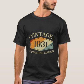 T-shirt 89 Ans 89E Anniversaire Cadeau 1931 Quarantaine Ed