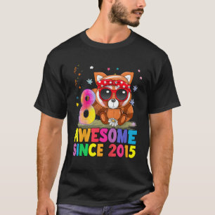 T-shirt 8 8E Panda Rouge Awesome Depuis 2015
