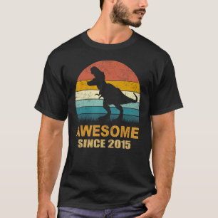 T-shirt 8 Anniversaire Dinosaur 8 Anniversaire Garçon stup