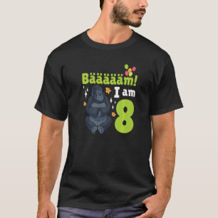 T-shirt 8 Anniversaire Gorilla Thématique Anniversaire fêt