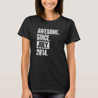 T-shirt 8 Ans 8ème anniversaire Awesome depuis Juillet 201